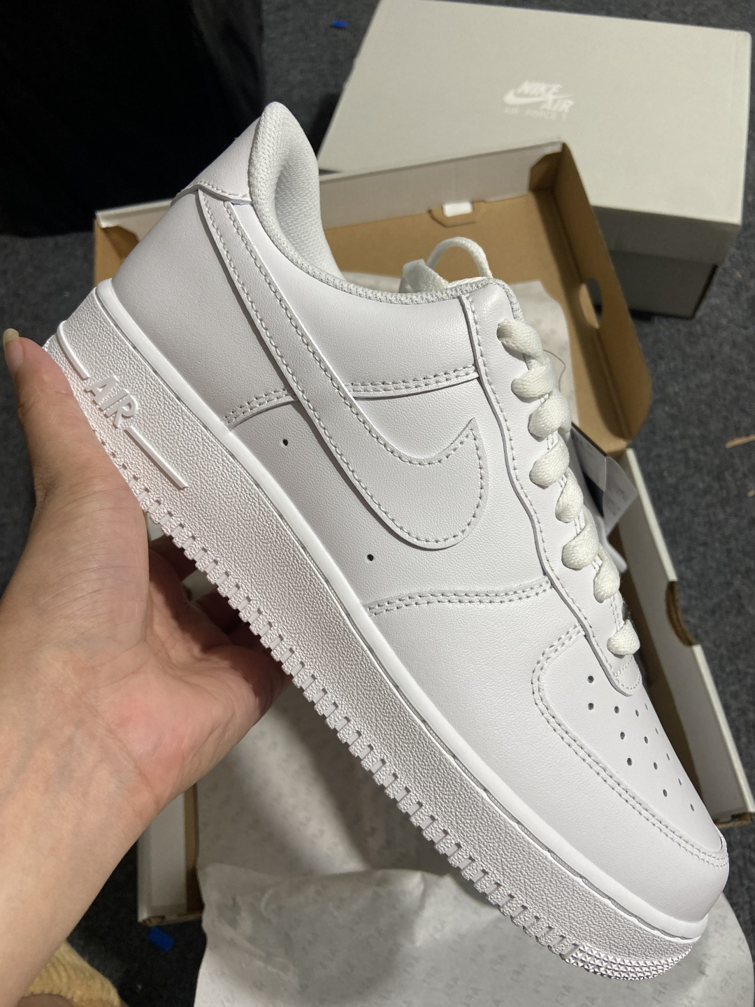 YH全白空军男,女码样品 【纯原】NK Air Force 1 Low '07 空军一号低帮经典板鞋 全白  36-39