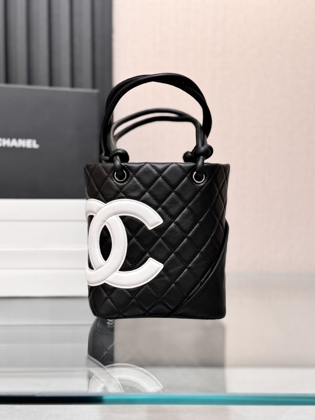 Elegant Black & White Mini Tote Bag: Chic Handbag for Women, 20 x 16 x 7 cm 2 cmp i1747809214754 8400 0 0