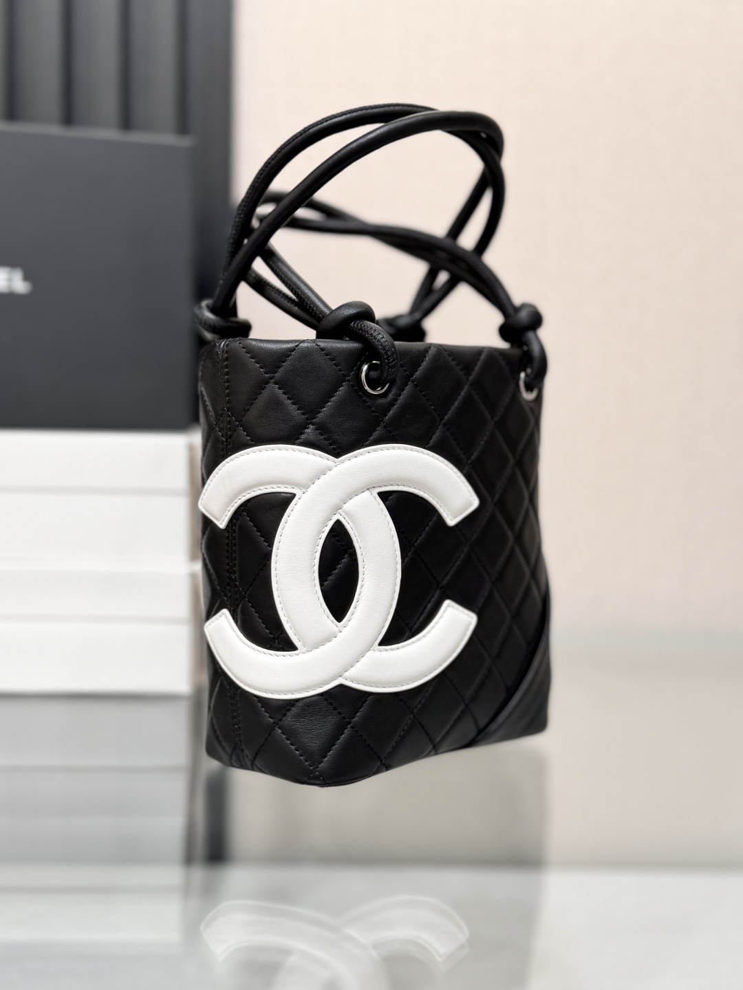 Elegant Black & White Mini Tote Bag: Chic Handbag for Women, 20 x 16 x 7 cm 4 cmp i1747809214754 9625 0 2