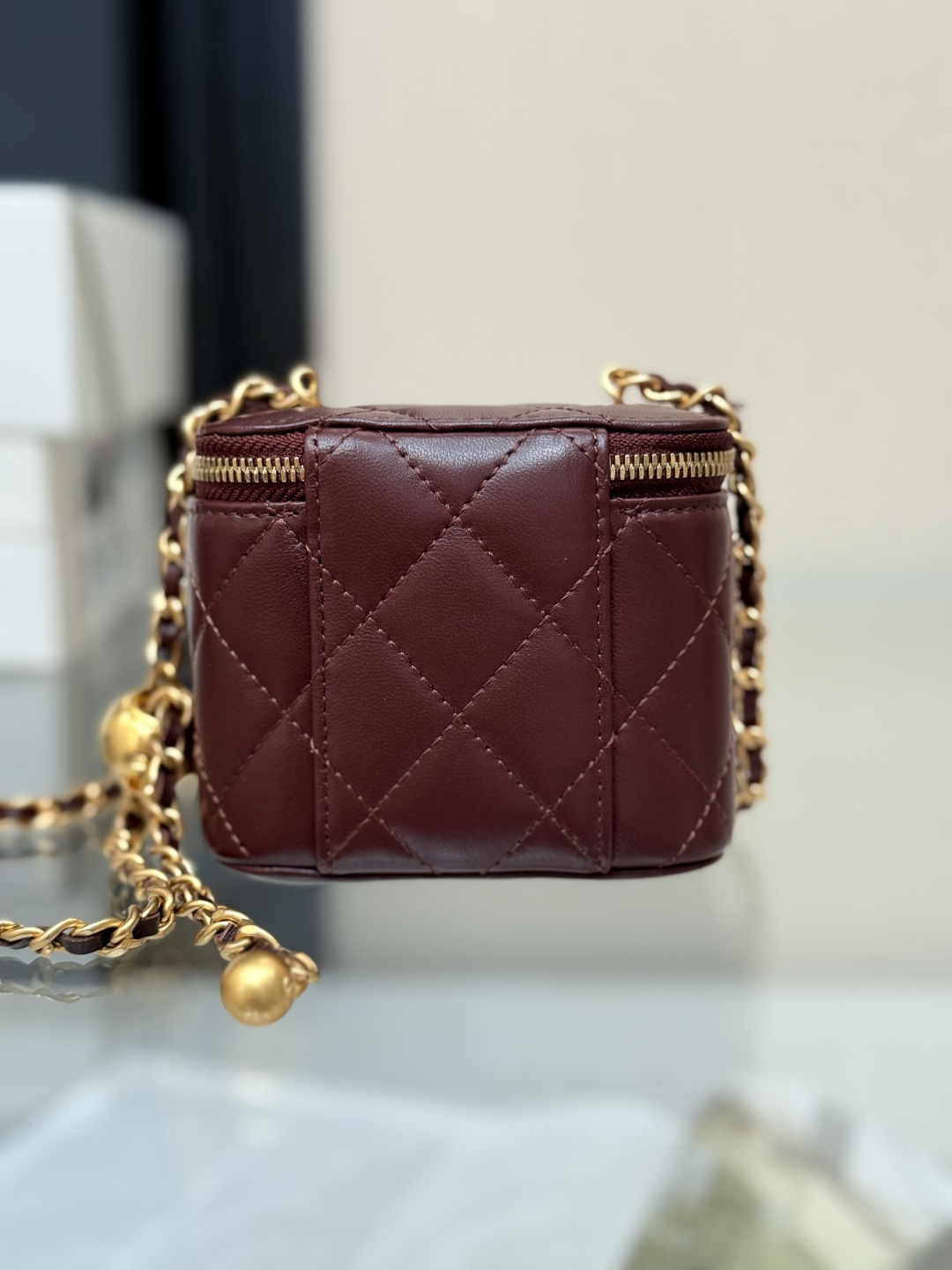 Chanel Spring/Summer Mini Vanity Bag with Chain - Burgundy 4 cmp i1758088586306 1208 0 3