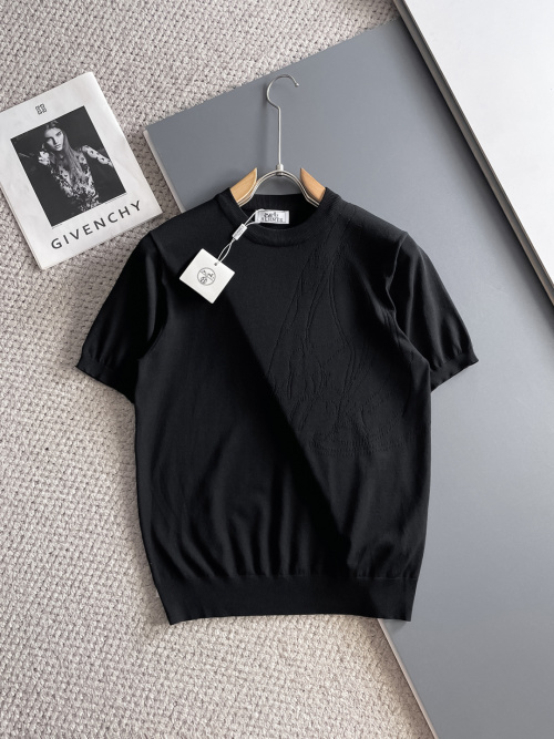 Hermès T-shirt en maille à manches courtes pour homme - Élégance & Confort 1 Hermès T-shirt en maille à manches courtes pour homme - Élégance & Confort