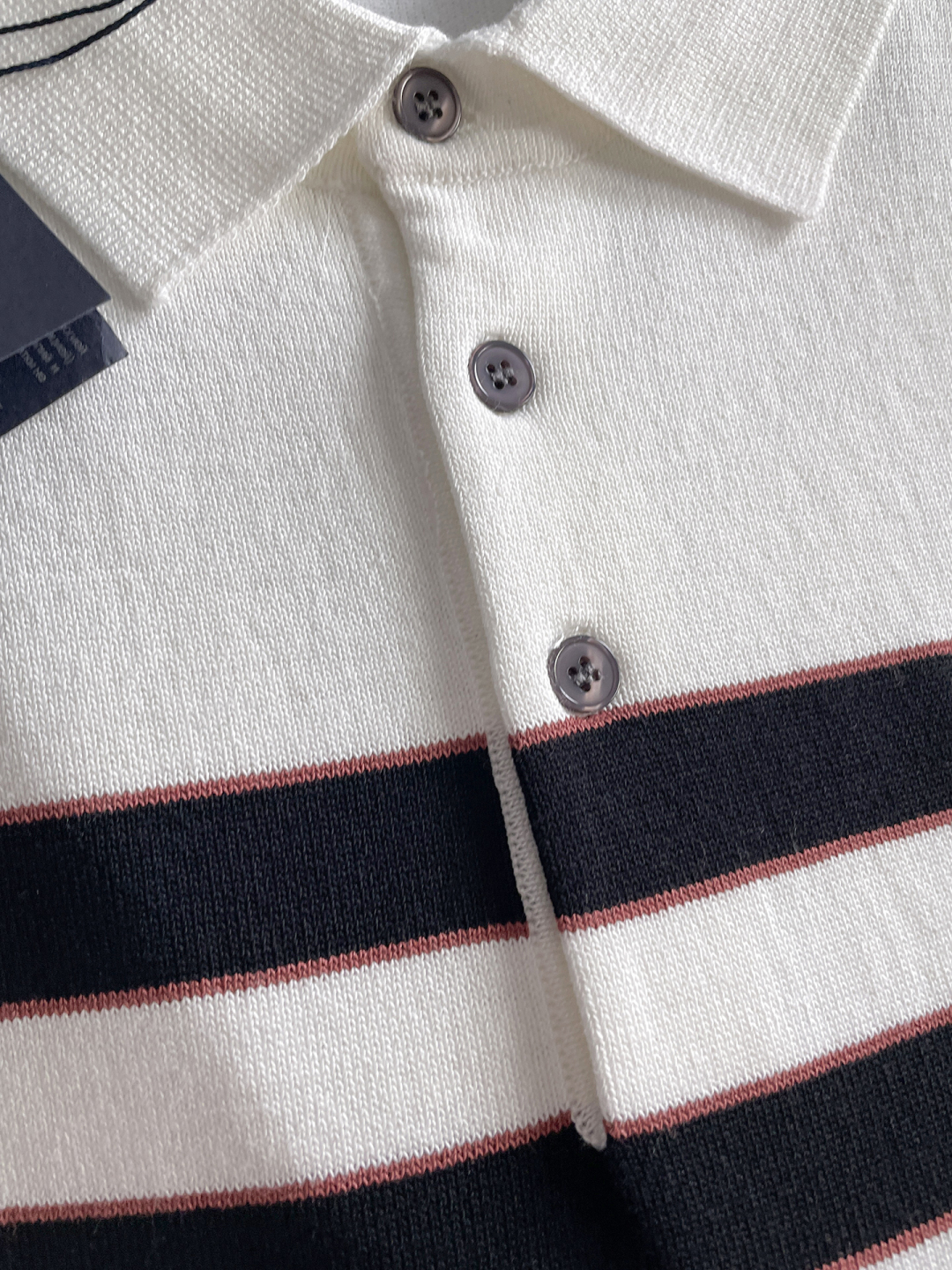 Prada Striped Cotton Polo Shirt - Short Sleeve, Embroidered Logo 5 cmp i1748622758856 1673 0 3