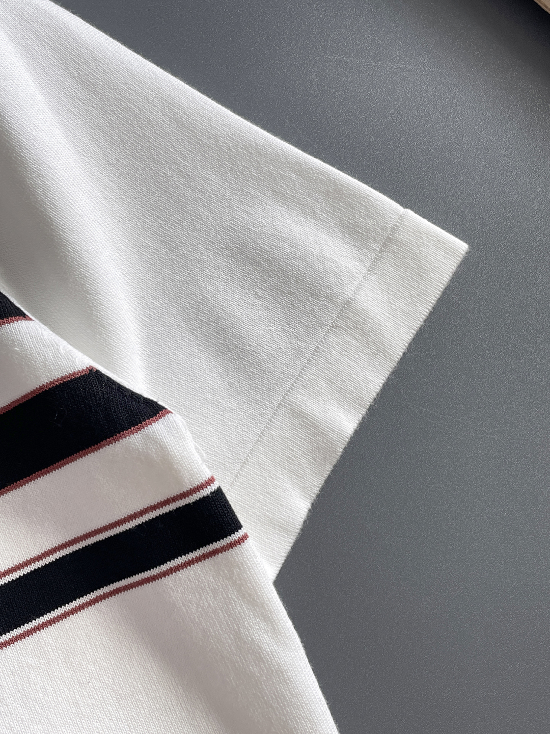 Prada Striped Cotton Polo Shirt - Short Sleeve, Embroidered Logo 8 cmp i1748622831844 8324 0 6