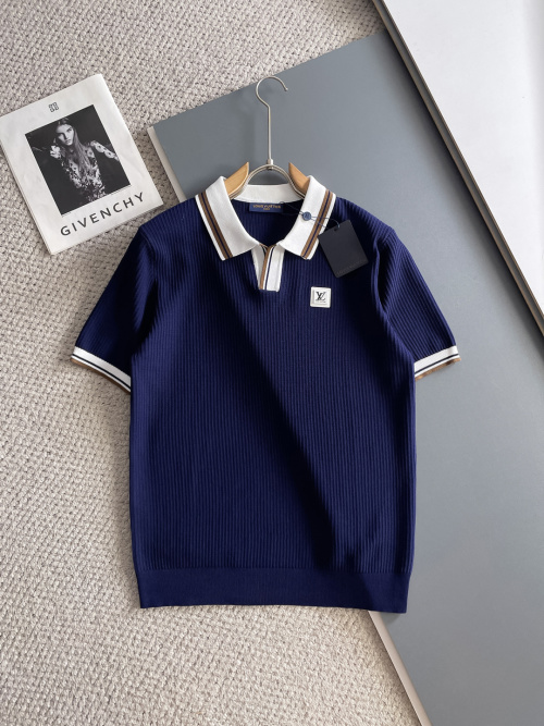 Louis Vuitton 2025 Spring Summer Knit Polo Shirt - Embroidered Lettering 1 Louis Vuitton 2025 Spring Summer Knit Polo Shirt - Embroidered Lettering