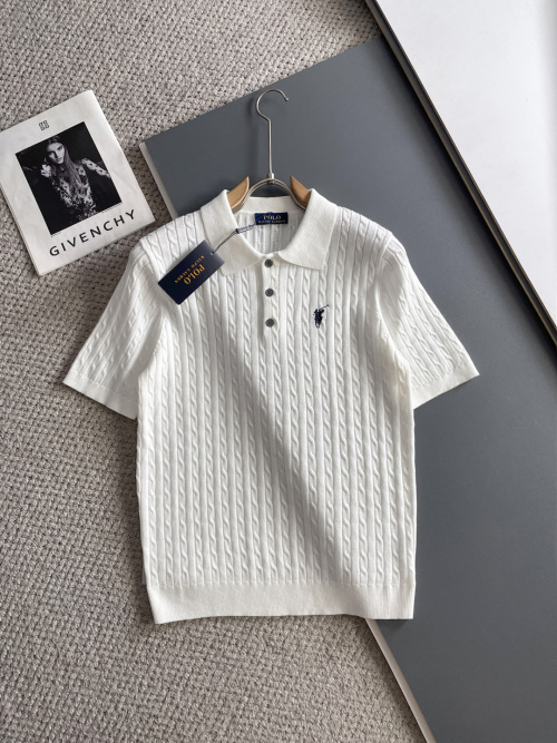 Polo Ralph Lauren Cable-Knit Short-Sleeve Polo Shirt. Versatile Style. 1 Polo Ralph Lauren Cable-Knit Short-Sleeve Polo Shirt. Versatile Style.
