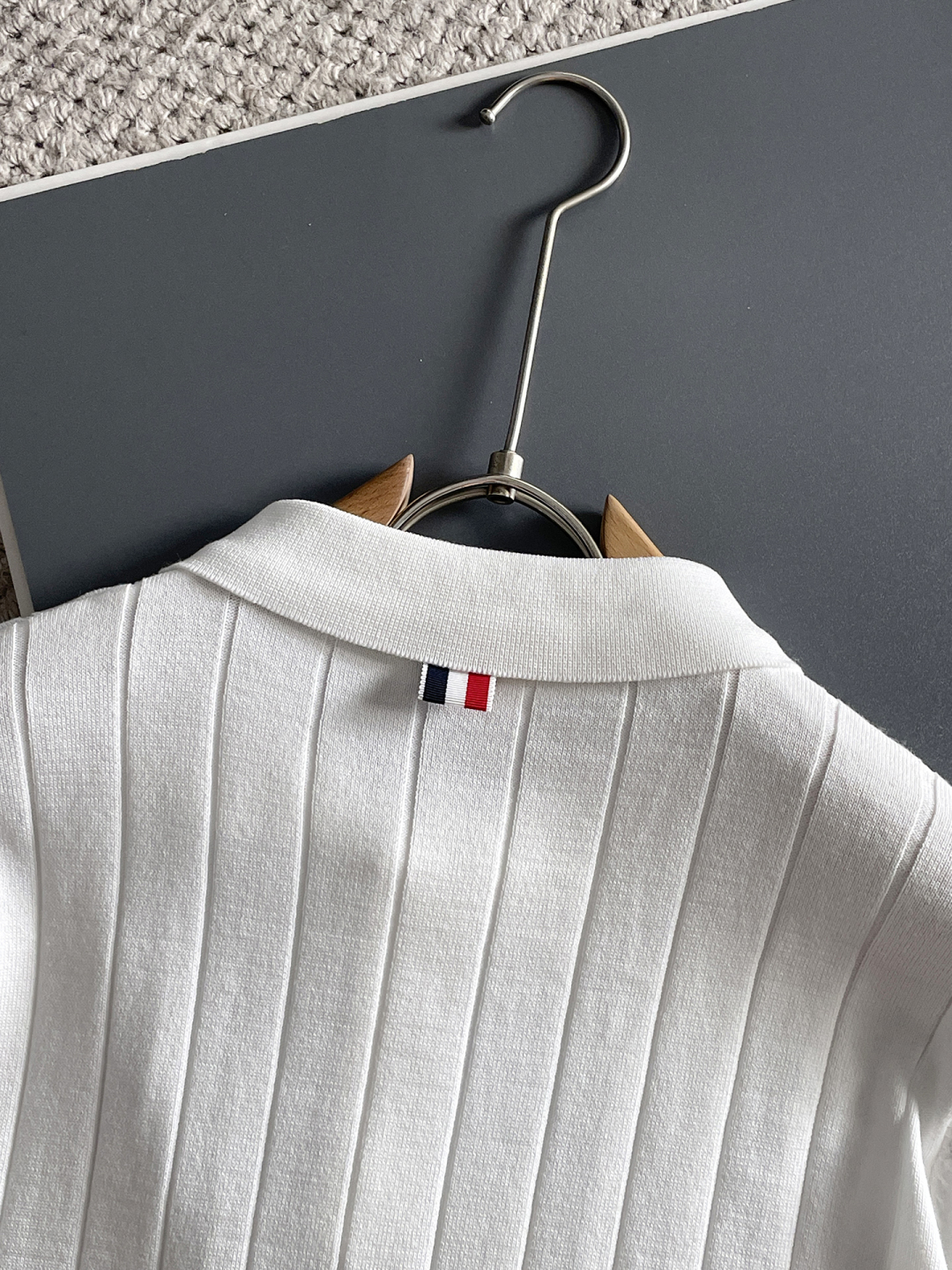 Moncler Men's Knitted Polo Shirt With Striped Sleeves - Modern Fit 9 cmp i1748623498724 3134 0 7