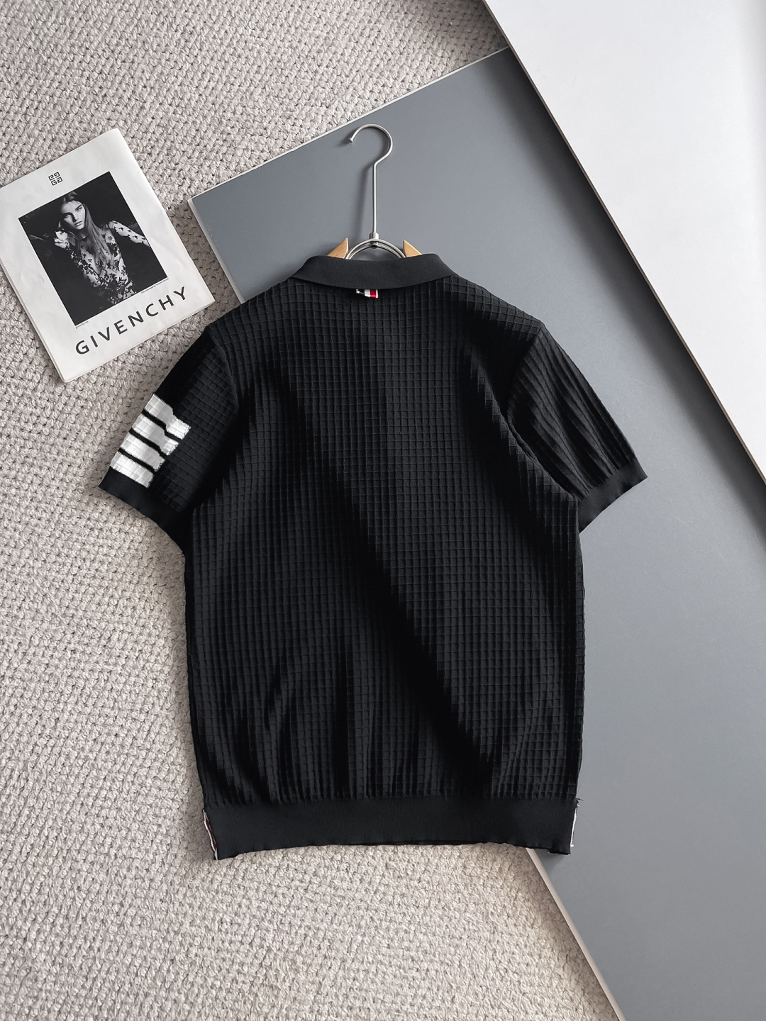 Thom Browne Classic Fit Polo Shirt, Short Sleeve, Four-Bar Stripe 10 cmp i1748623771386 4997 0 8