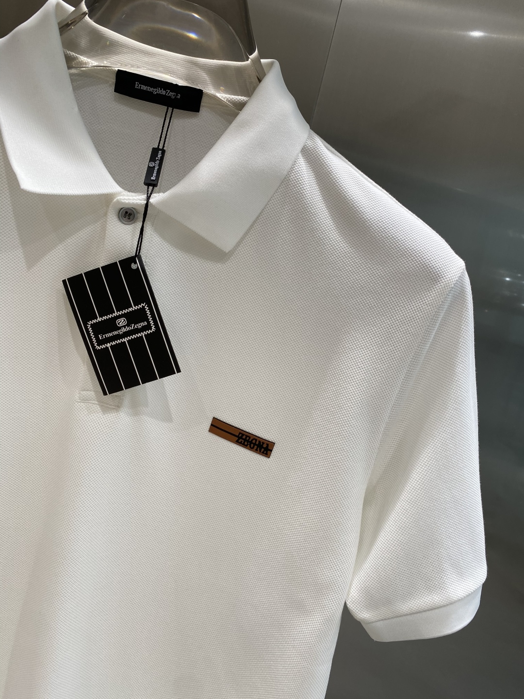 《𝙉𝙚𝙬🤍🖤杰尼家》25SS新款春夏短袖翻领T恤Polo，最高版本客供定制高端朱地面料简单时尚款，拼色螺