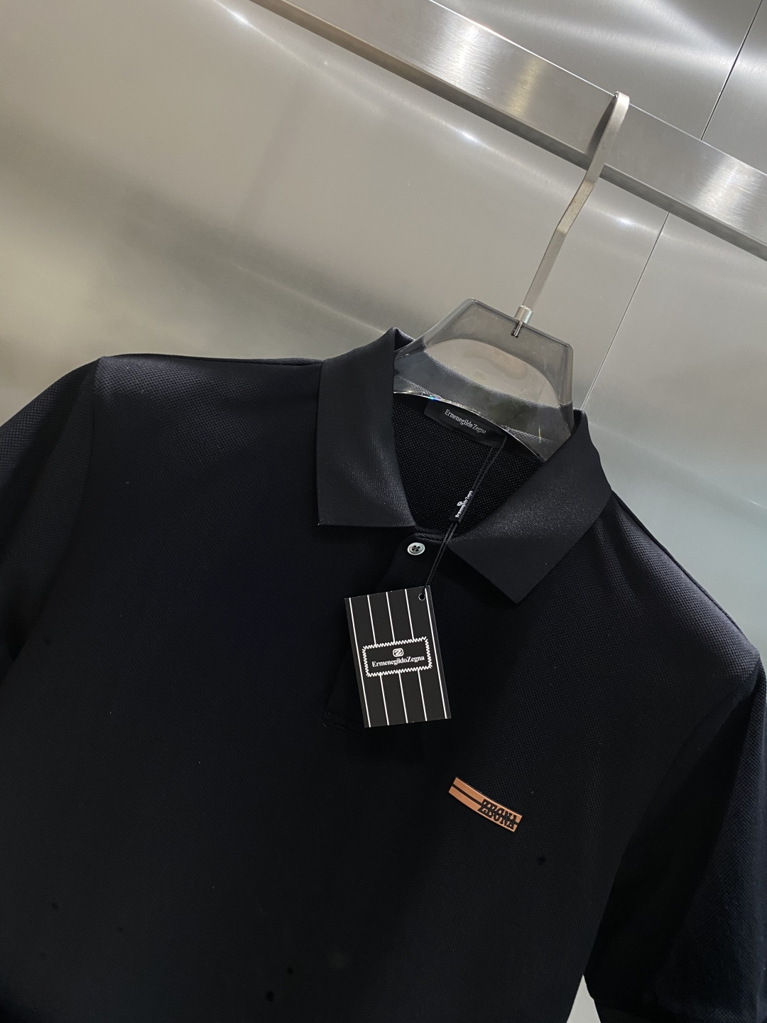 《𝙉𝙚𝙬🤍🖤杰尼家》25SS新款春夏短袖翻领T恤Polo，最高版本客供定制高端朱地面料简单时尚款，拼色螺