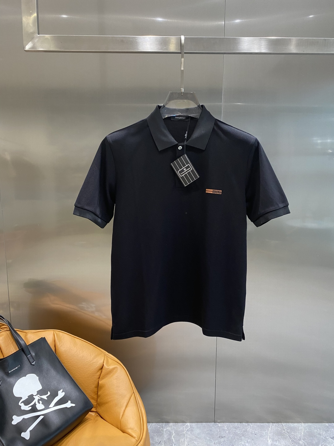 《𝙉𝙚𝙬🤍🖤杰尼家》25SS新款春夏短袖翻领T恤Polo，最高版本客供定制高端朱地面料简单时尚款，拼色螺