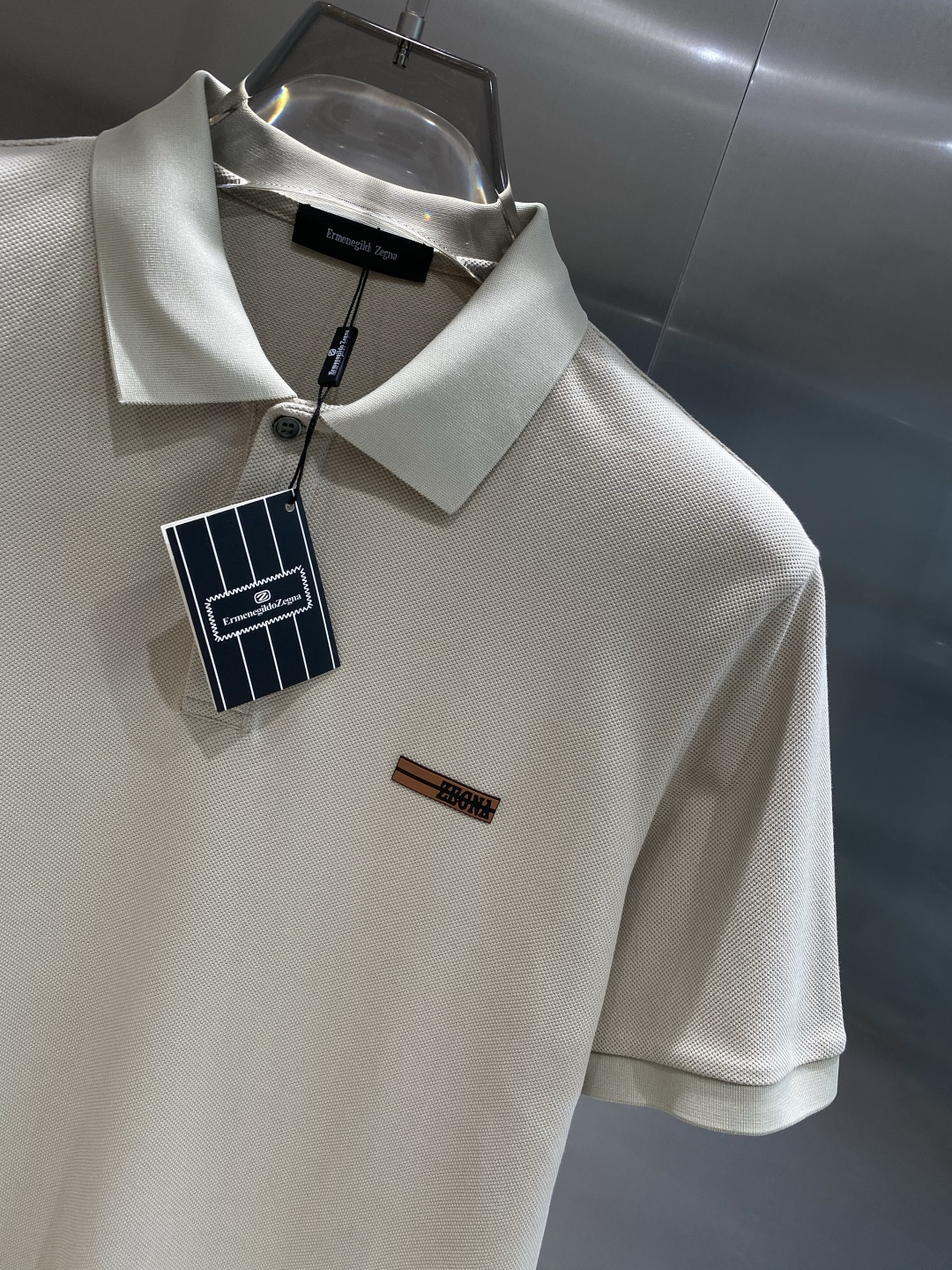 《𝙉𝙚𝙬🤍🖤杰尼家》25SS新款春夏短袖翻领T恤Polo，最高版本客供定制高端朱地面料简单时尚款，拼色螺