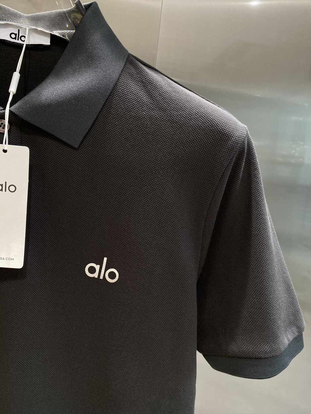 《𝙉𝙚𝙬🖤🤍Alo 家》2025男士商务休闲纯色翻领短袖POLO衫#客供进口100%珠地棉面料，甄选上等