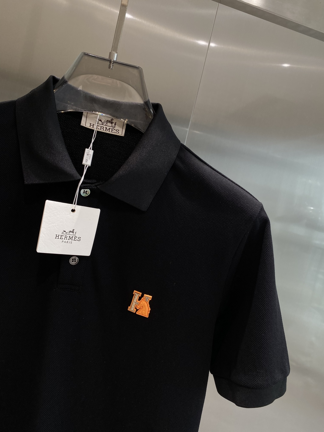 《𝙉𝙚𝙬🖤🤍爱家》2025男士商务休闲纯色翻领短袖POLO衫#客供进口100%珠地棉面料，甄选上等长绒棉