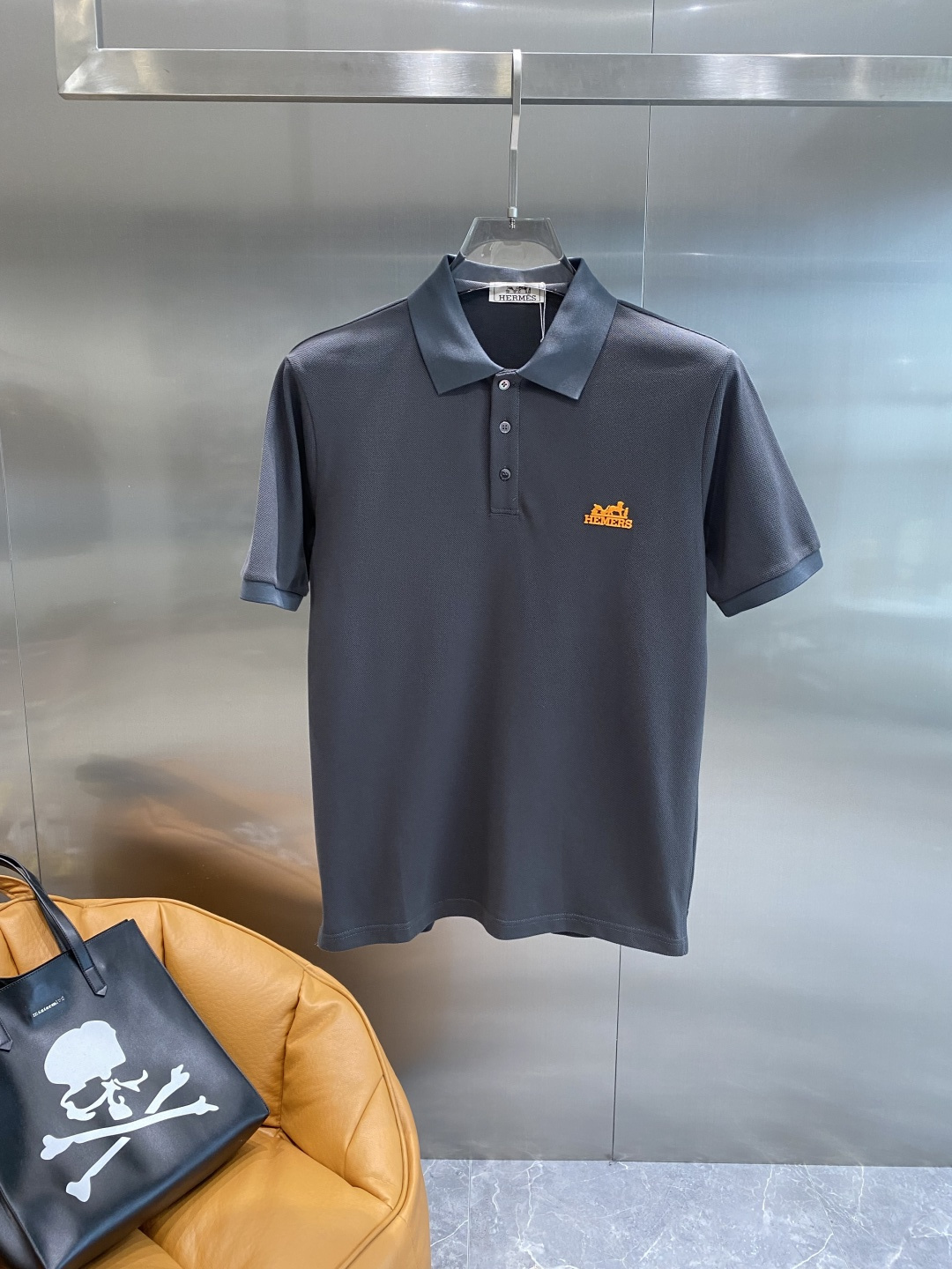 《𝙉𝙚𝙬🖤🤍爱家》2025男士商务休闲纯色翻领短袖POLO衫#客供进口100%珠地棉面料，甄选上等长绒棉