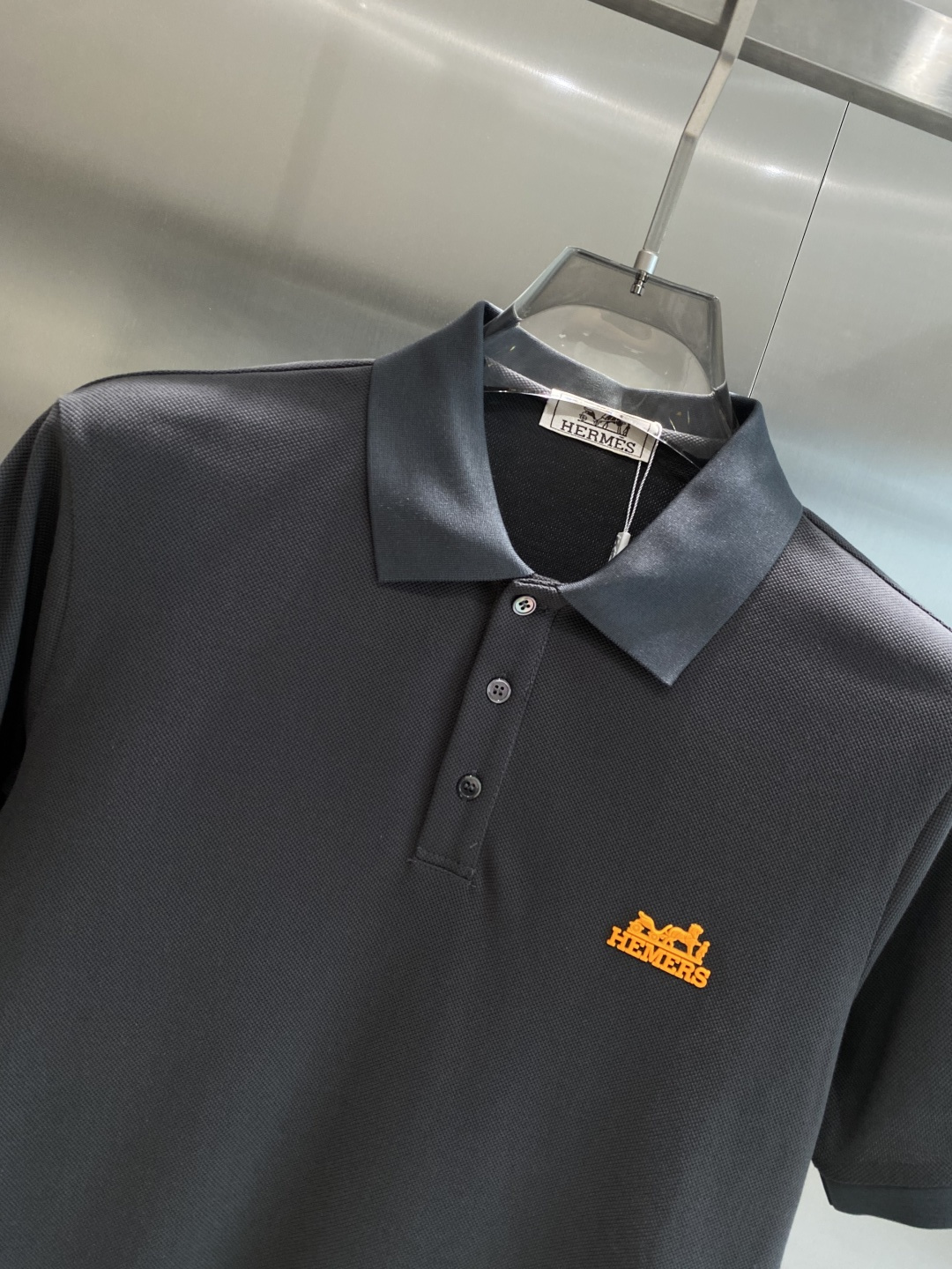 《𝙉𝙚𝙬🖤🤍爱家》2025男士商务休闲纯色翻领短袖POLO衫#客供进口100%珠地棉面料，甄选上等长绒棉