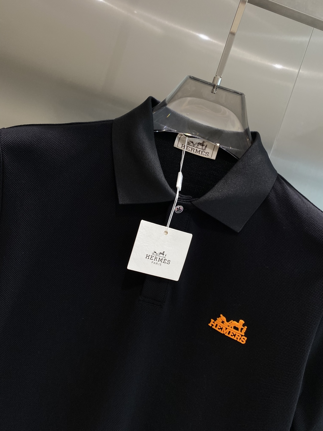 《𝙉𝙚𝙬🖤🤍爱家》2025男士商务休闲纯色翻领短袖POLO衫#客供进口100%珠地棉面料，甄选上等长绒棉