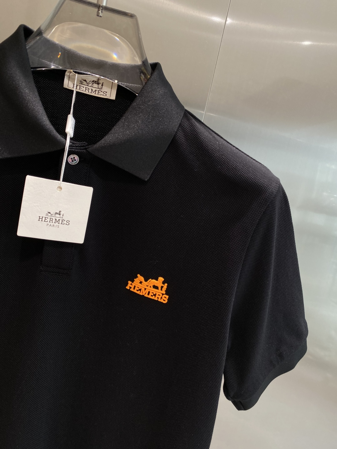 《𝙉𝙚𝙬🖤🤍爱家》2025男士商务休闲纯色翻领短袖POLO衫#客供进口100%珠地棉面料，甄选上等长绒棉