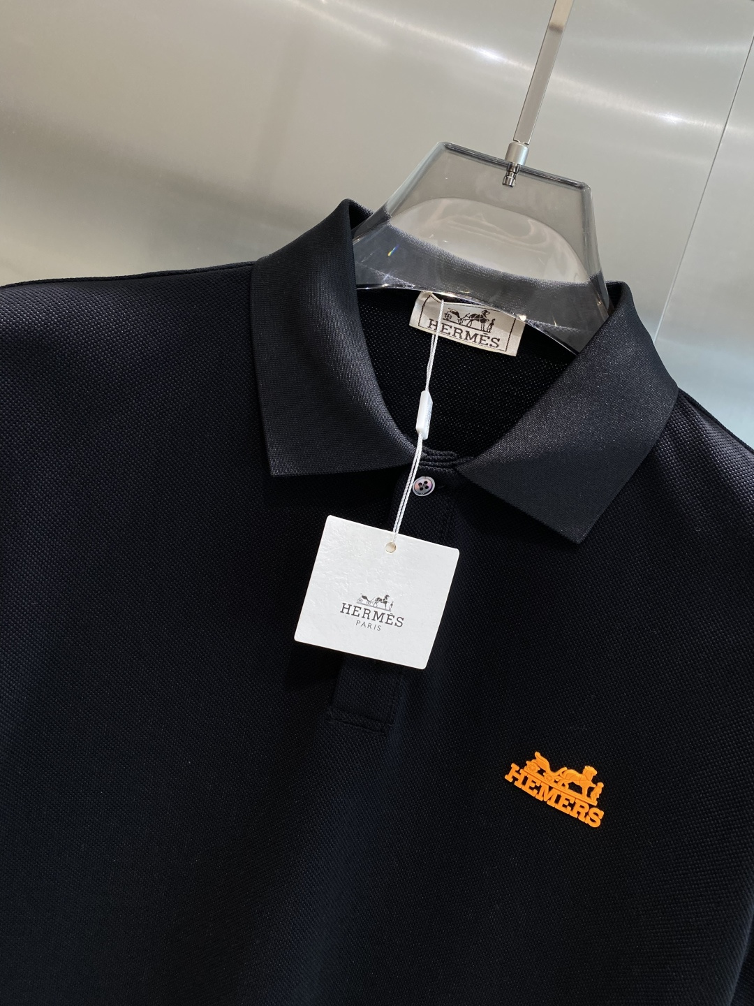 《𝙉𝙚𝙬🖤🤍爱家》2025男士商务休闲纯色翻领短袖POLO衫#客供进口100%珠地棉面料，甄选上等长绒棉