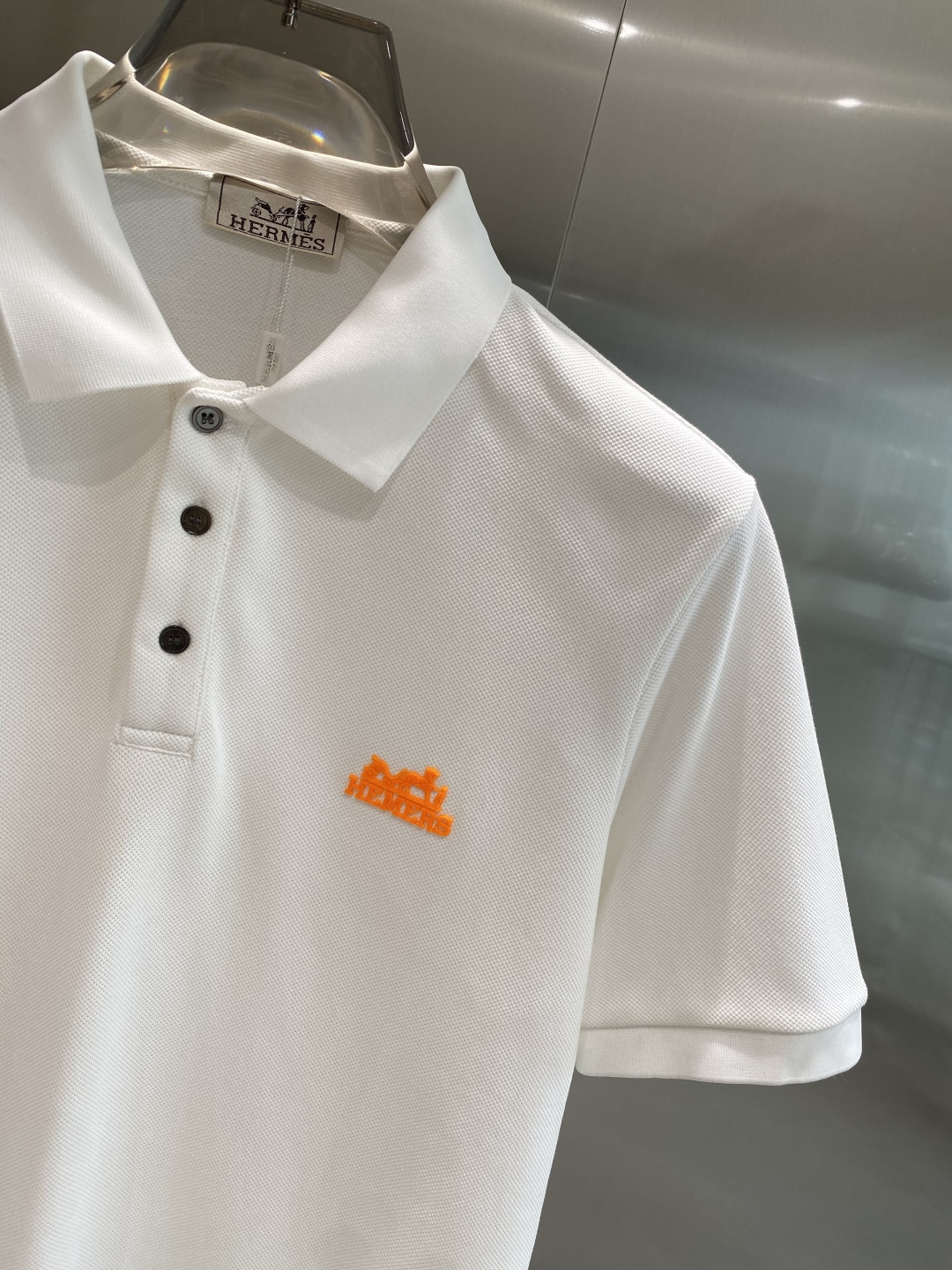 《𝙉𝙚𝙬🖤🤍爱家》2025男士商务休闲纯色翻领短袖POLO衫#客供进口100%珠地棉面料，甄选上等长绒棉