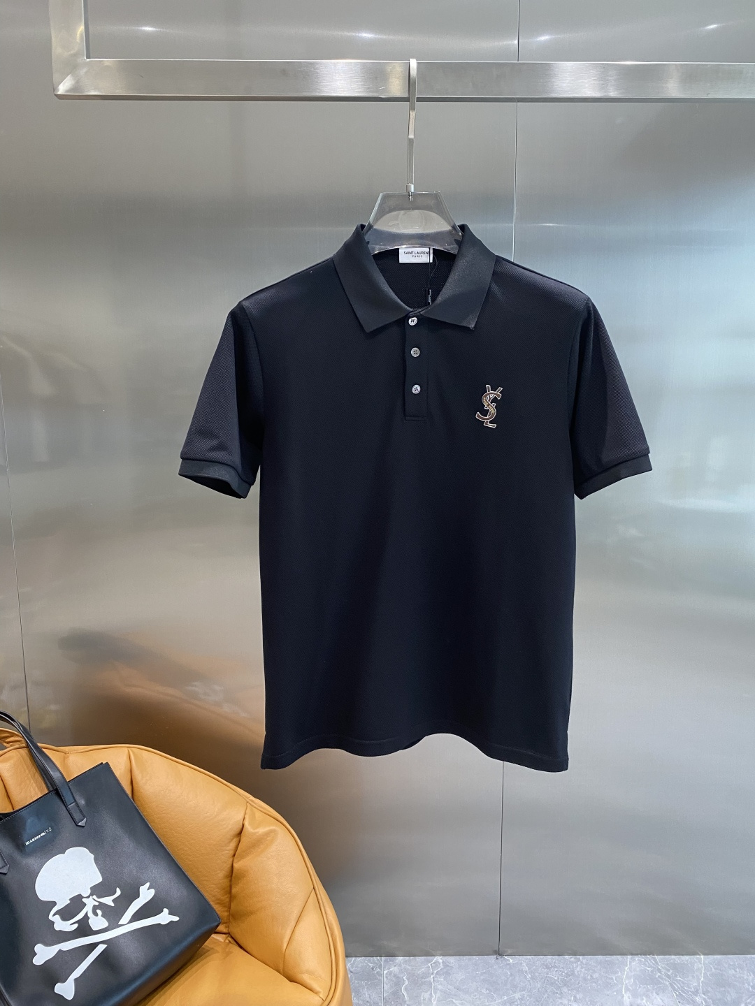 《𝙉𝙚𝙬🖤🤍圣家》2025男士商务休闲纯色翻领短袖POLO衫#客供进口100%珠地棉面料，甄选上等长绒棉