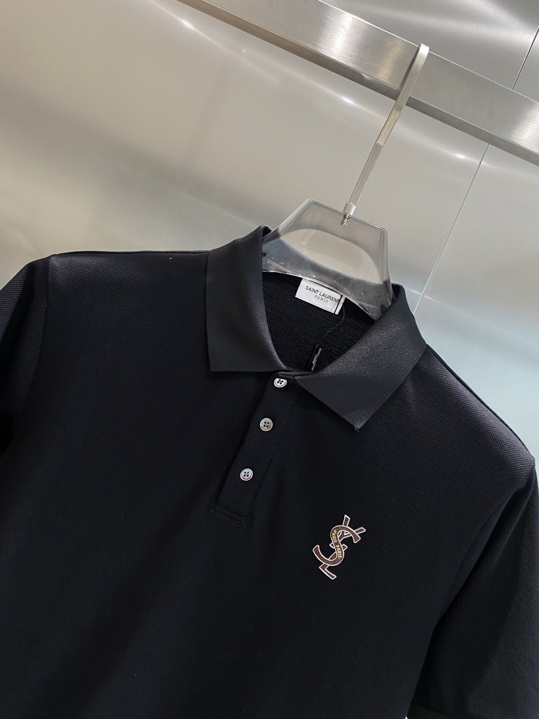 《𝙉𝙚𝙬🖤🤍圣家》2025男士商务休闲纯色翻领短袖POLO衫#客供进口100%珠地棉面料，甄选上等长绒棉