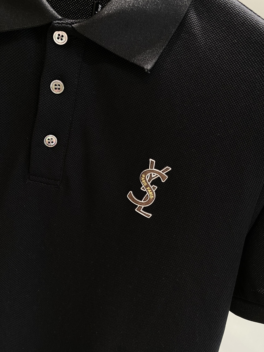 《𝙉𝙚𝙬🖤🤍圣家》2025男士商务休闲纯色翻领短袖POLO衫#客供进口100%珠地棉面料，甄选上等长绒棉