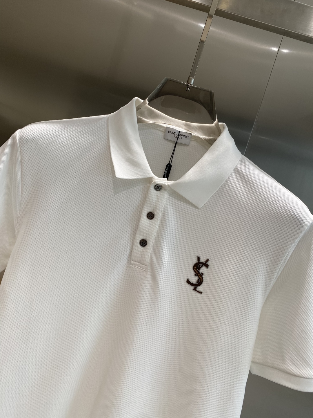 《𝙉𝙚𝙬🖤🤍圣家》2025男士商务休闲纯色翻领短袖POLO衫#客供进口100%珠地棉面料，甄选上等长绒棉