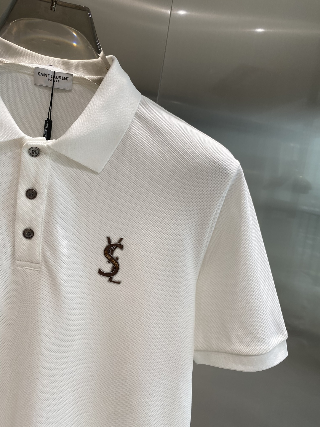 《𝙉𝙚𝙬🖤🤍圣家》2025男士商务休闲纯色翻领短袖POLO衫#客供进口100%珠地棉面料，甄选上等长绒棉