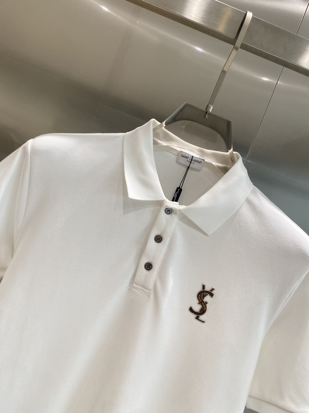 《𝙉𝙚𝙬🖤🤍圣家》2025男士商务休闲纯色翻领短袖POLO衫#客供进口100%珠地棉面料，甄选上等长绒棉