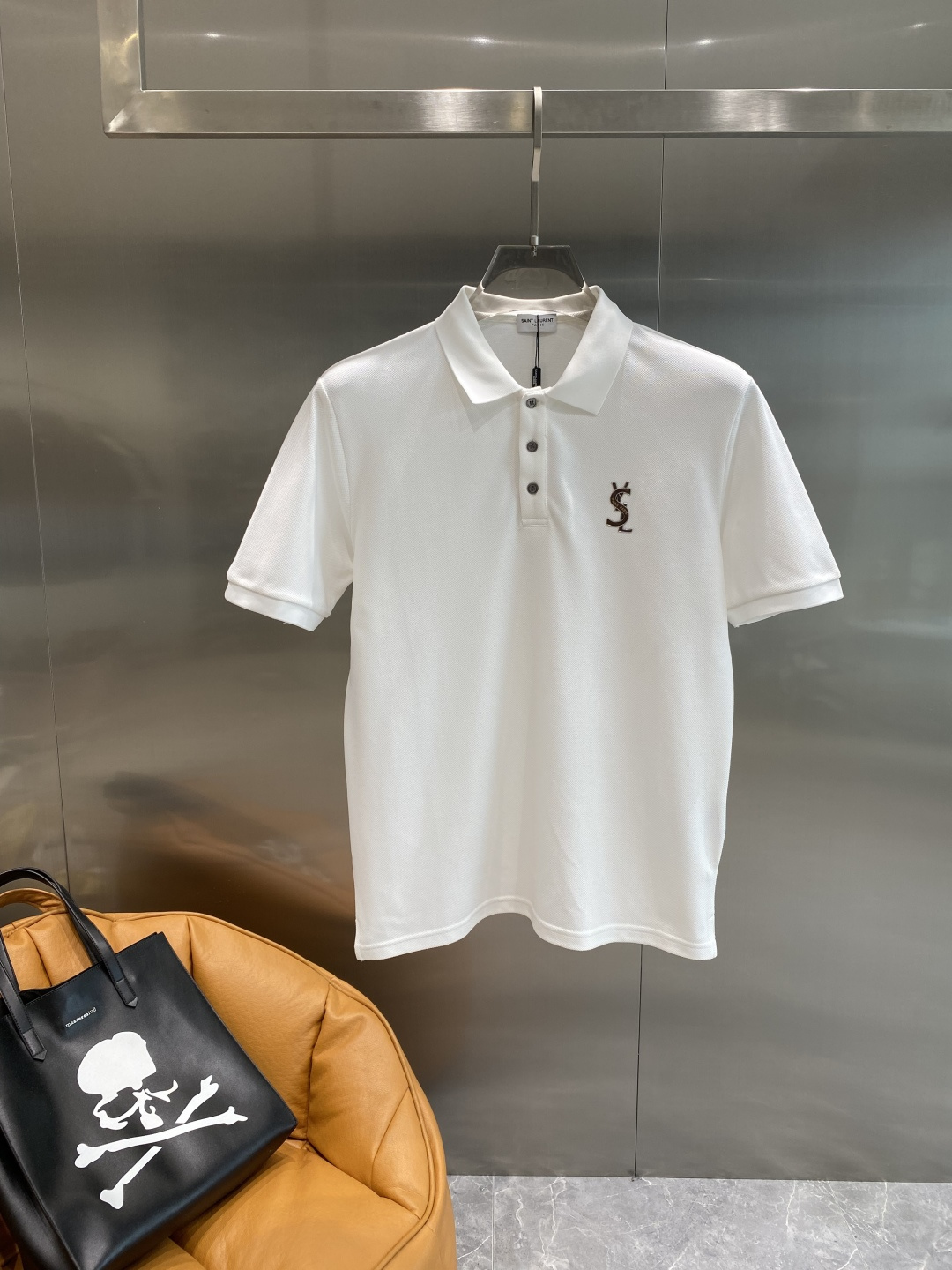 《𝙉𝙚𝙬🖤🤍圣家》2025男士商务休闲纯色翻领短袖POLO衫#客供进口100%珠地棉面料，甄选上等长绒棉