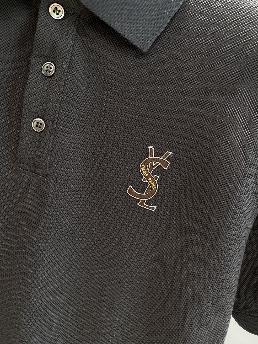 《𝙉𝙚𝙬🖤🤍圣家》2025男士商务休闲纯色翻领短袖POLO衫#客供进口100%珠地棉面料，甄选上等长绒棉