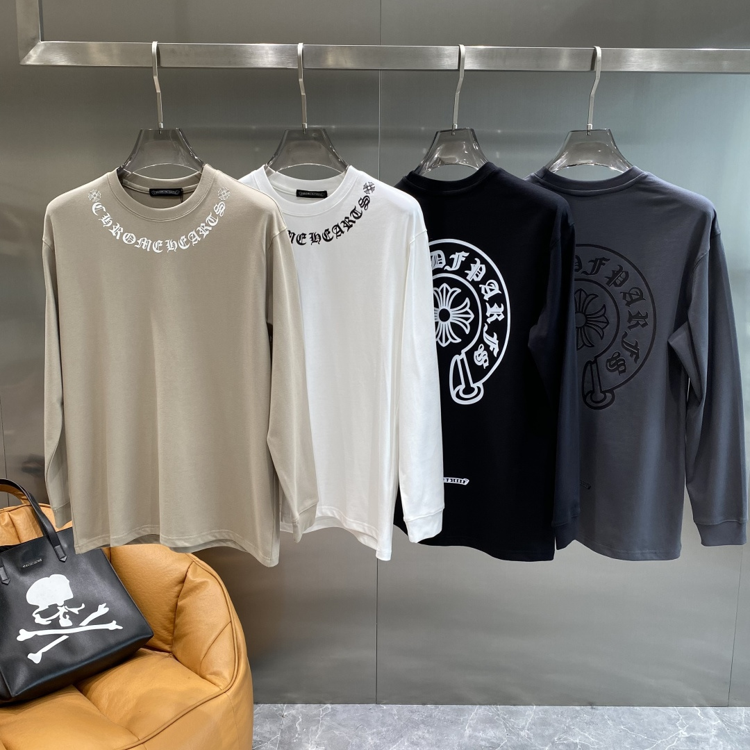 NO:596084,'Ke Jia' 2025ss long-sleeved T-shirt. Customized cotton double-yarn tight and smooth fabric. The cloth surface is clean, the cloth pattern is clear, the hand feel is very delicate and solid, and it is more stiff. The cuffs are widened and threaded to fit the width of the wrist. It is tight and wear-resistant. The whole garment is cut in three-dimensional positioning. The size is S-XXL. Next day, tees, t-shirt, alexander wang19860909《克家》 2025ss长袖t恤 定制全棉双纱紧密爽滑面料,布面干净,布纹清晰,手感非常细腻扎实,更加力挺 袖口加宽螺纹设计,贴合手腕宽度,紧实耐磨,整衣立体定位剪裁.码数S-XXL隔天,,tees，t-shirt,alexander wang,Men's clothing