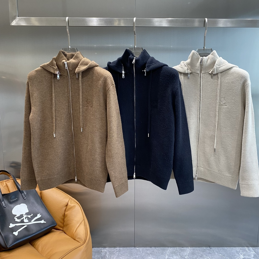 《𝙉𝙚𝙬🤍🖤lP🆕家》25ss秋冬 最新最顶级开衫羊毛针织衫开衫毛衣，精致配色融合新款潮套头衫，最顶级的