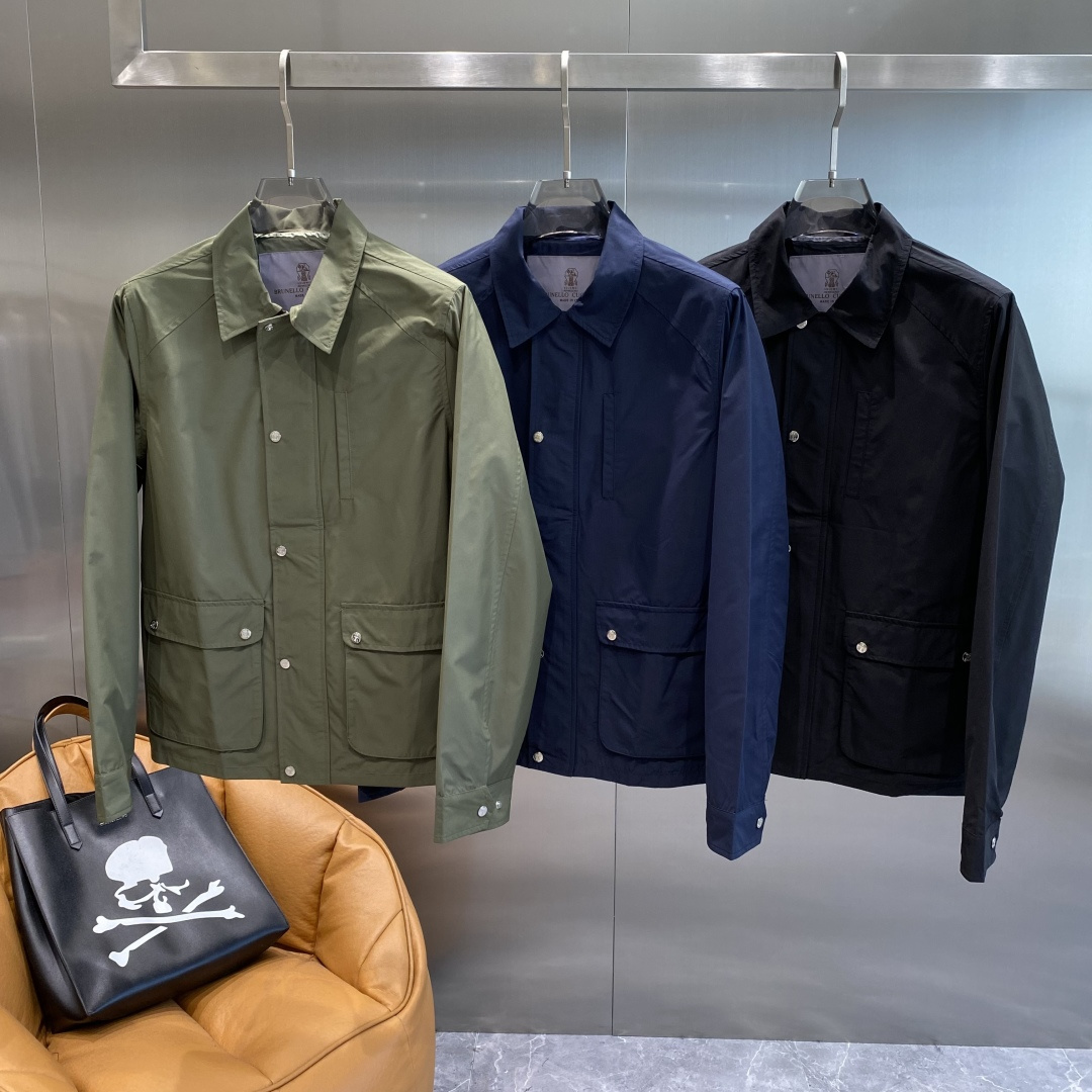 《𝙉𝙚𝙬🤍🖤布鲁家》25ss早秋风衣夹克外套爆款 秋冬专柜新款休闲时尚夹克外套！超前卫设计风格 细腻舒适