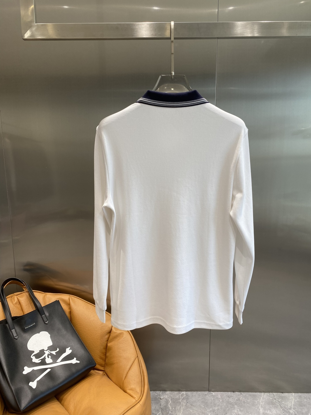 《𝙉𝙚𝙬🖤🤍迪家》2025男士商务休闲纯色翻领长袖POLO衫#客供进口100%珠地棉面料，甄选上等长绒棉