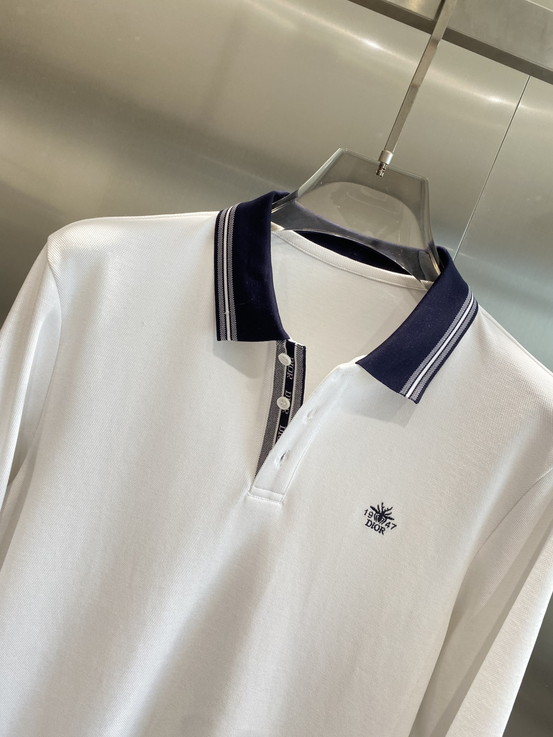 《𝙉𝙚𝙬🖤🤍迪家》2025男士商务休闲纯色翻领长袖POLO衫#客供进口100%珠地棉面料，甄选上等长绒棉