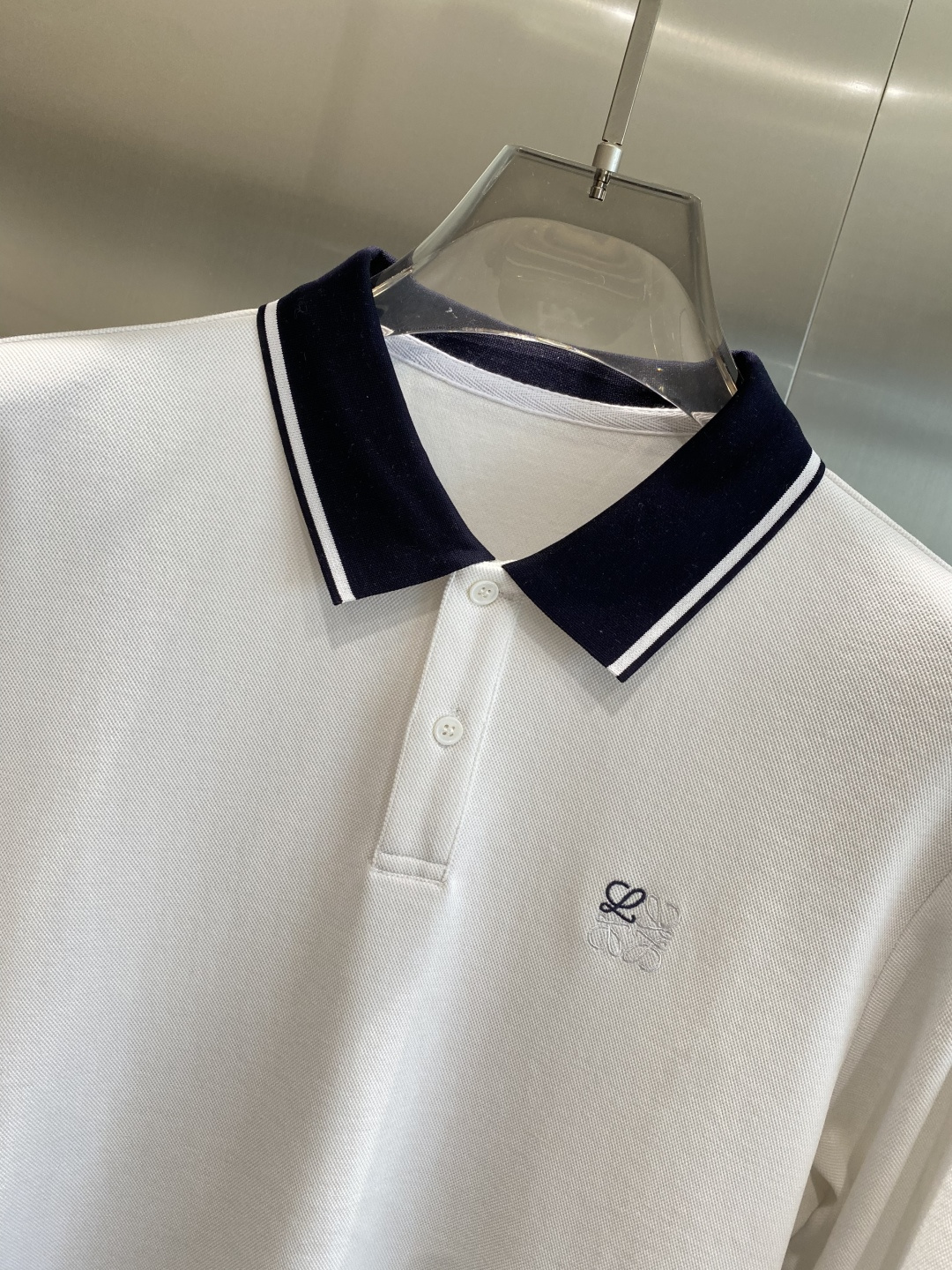 《𝙉𝙚𝙬🖤🤍罗家》2025男士商务休闲纯色翻领长袖POLO衫#客供进口100%珠地棉面料，甄选上等长绒棉