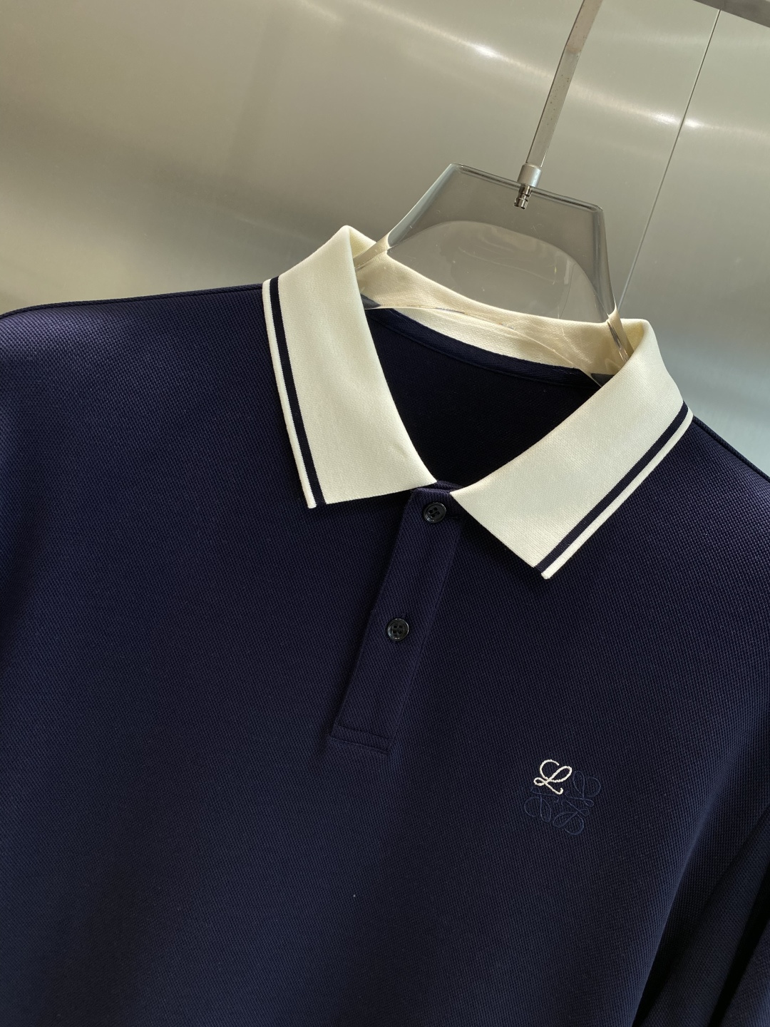 《𝙉𝙚𝙬🖤🤍罗家》2025男士商务休闲纯色翻领长袖POLO衫#客供进口100%珠地棉面料，甄选上等长绒棉