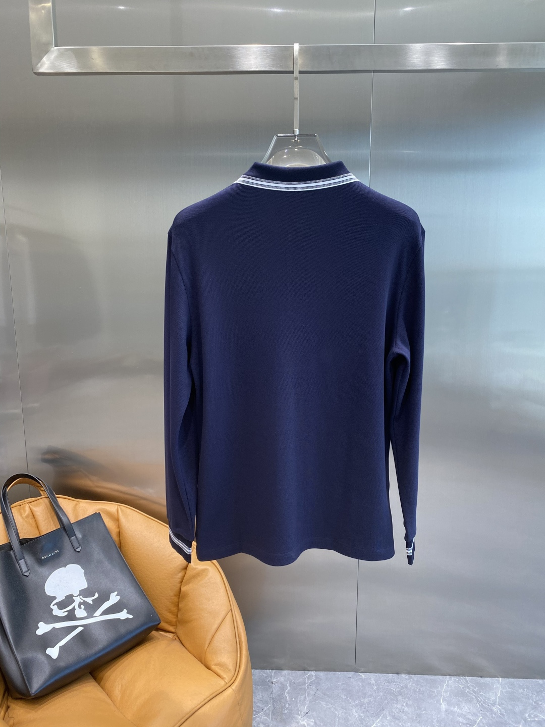 《𝙉𝙚𝙬🖤🤍迪家》2025男士商务休闲纯色翻领长袖POLO衫#客供进口100%珠地棉面料，甄选上等长绒棉