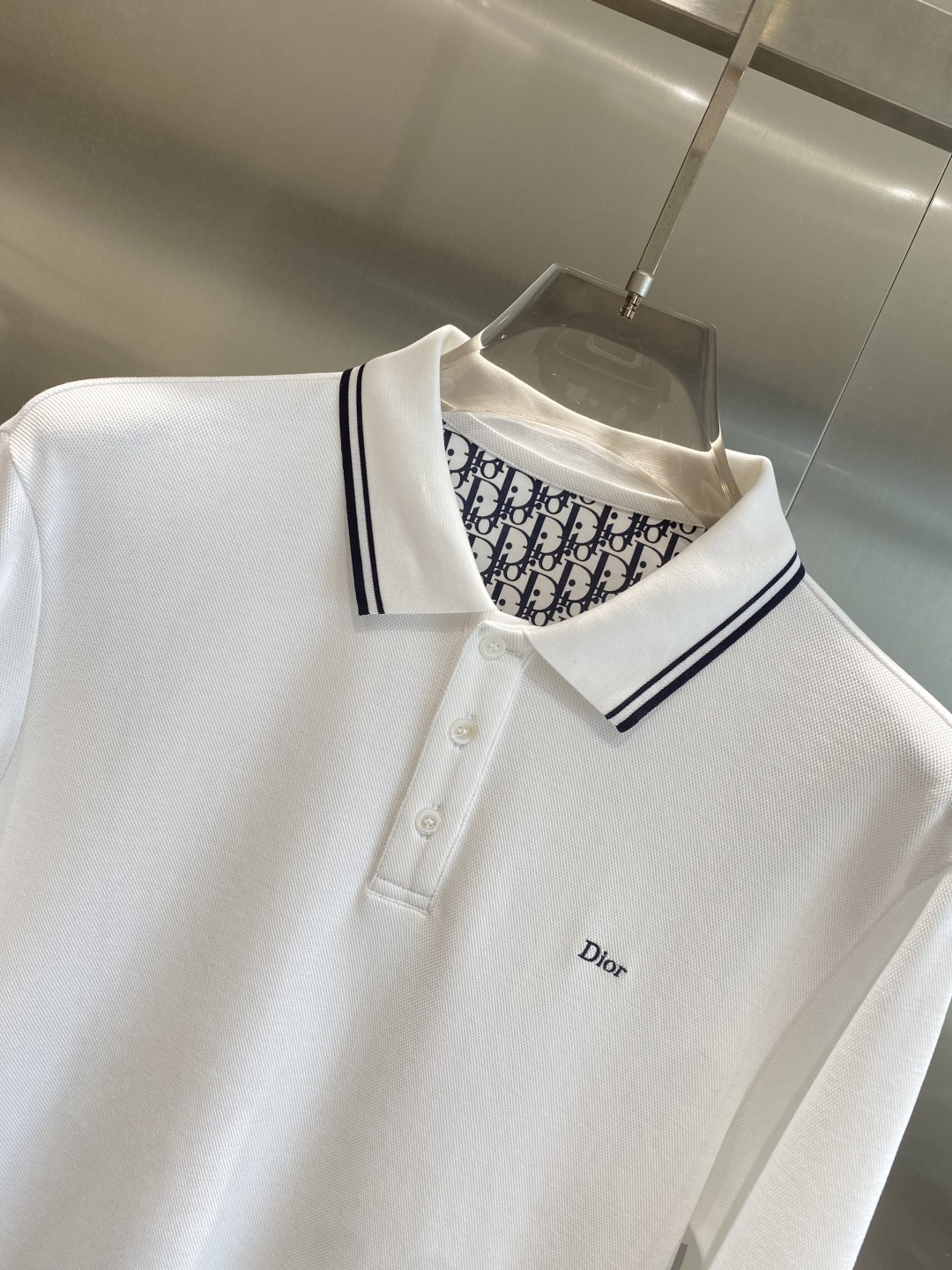 《𝙉𝙚𝙬🖤🤍迪家》2025男士商务休闲纯色翻领长袖POLO衫#客供进口100%珠地棉面料，甄选上等长绒棉