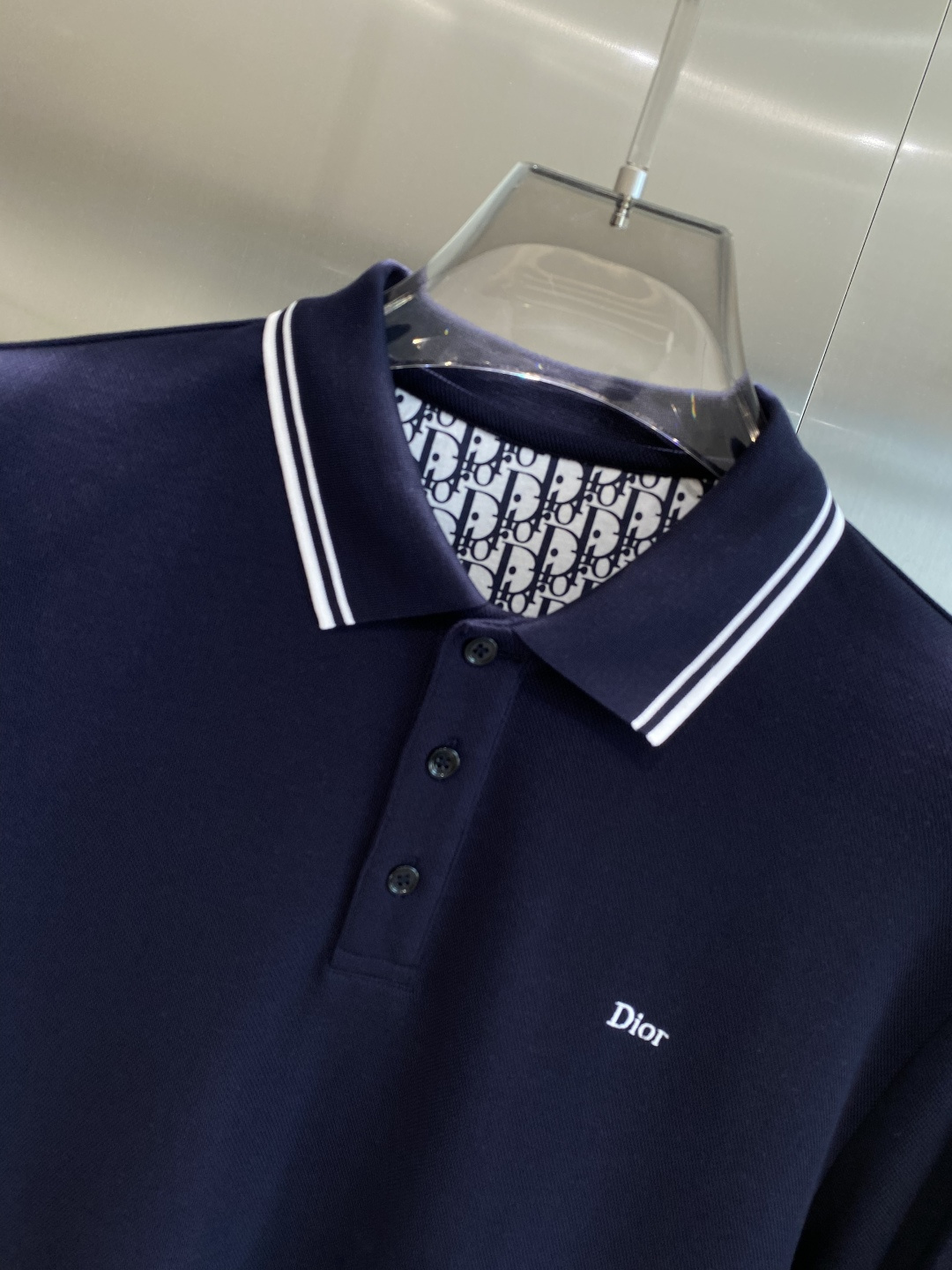 《𝙉𝙚𝙬🖤🤍迪家》2025男士商务休闲纯色翻领长袖POLO衫#客供进口100%珠地棉面料，甄选上等长绒棉