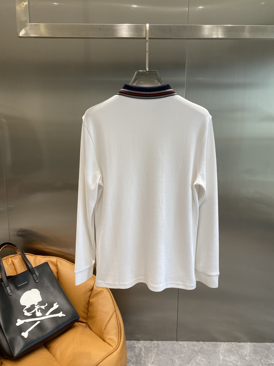 《𝙉𝙚𝙬🖤🤍古家》2025男士商务休闲纯色翻领长袖POLO衫#客供进口100%珠地棉面料，甄选上等长绒棉