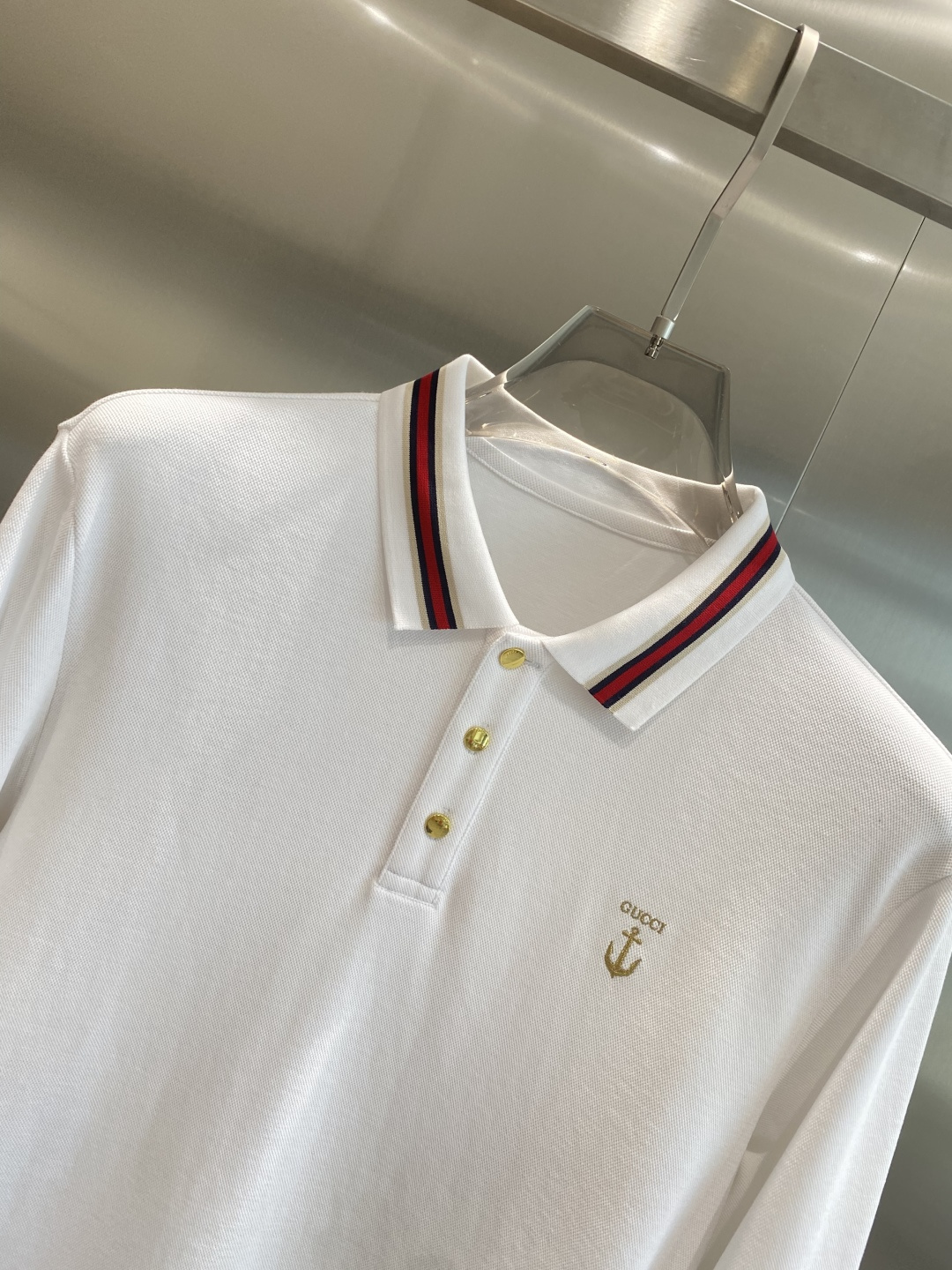 《𝙉𝙚𝙬🖤🤍古家》2025男士商务休闲纯色翻领长袖POLO衫#客供进口100%珠地棉面料，甄选上等长绒棉