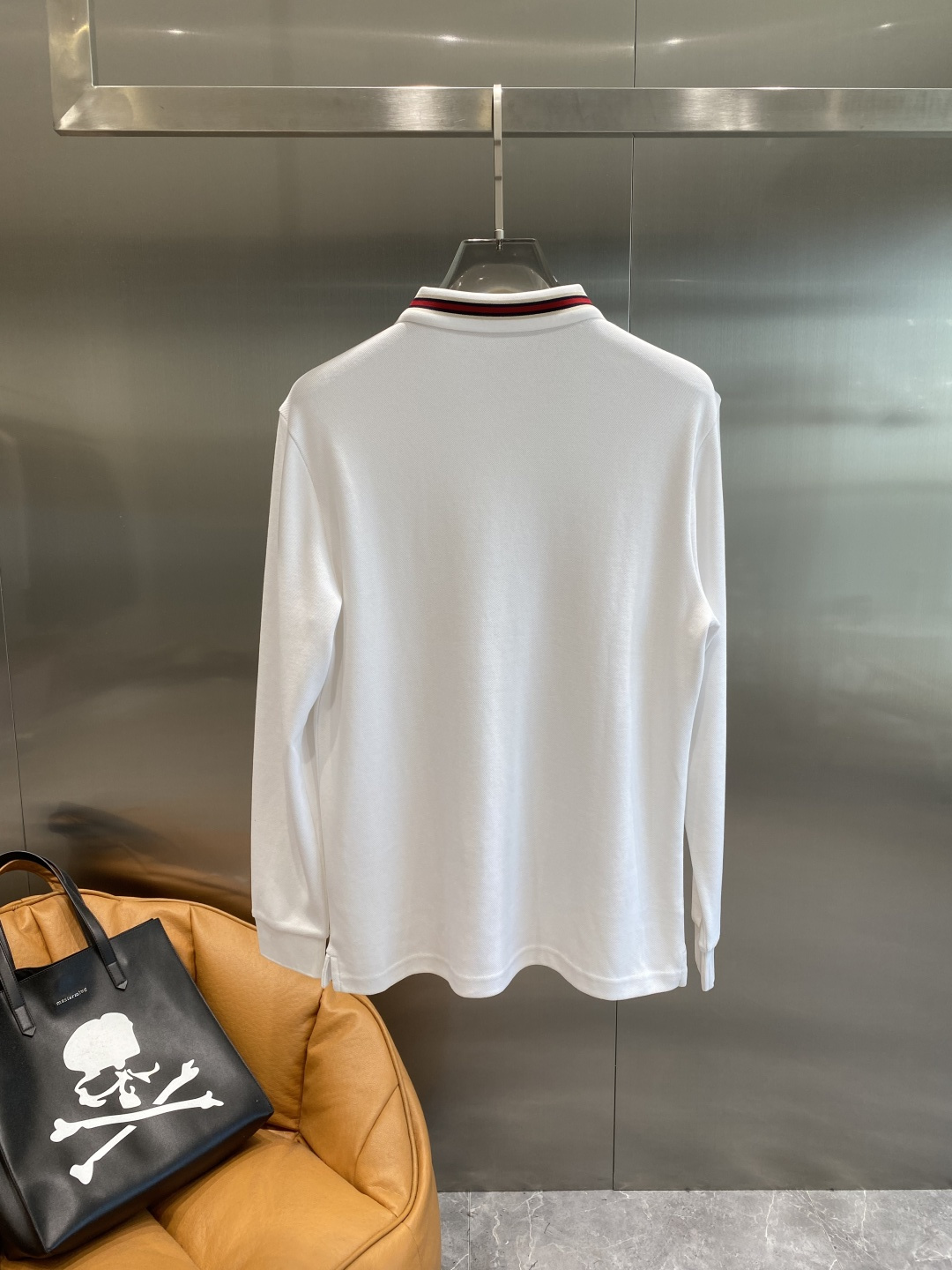 《𝙉𝙚𝙬🖤🤍古家》2025男士商务休闲纯色翻领长袖POLO衫#客供进口100%珠地棉面料，甄选上等长绒棉