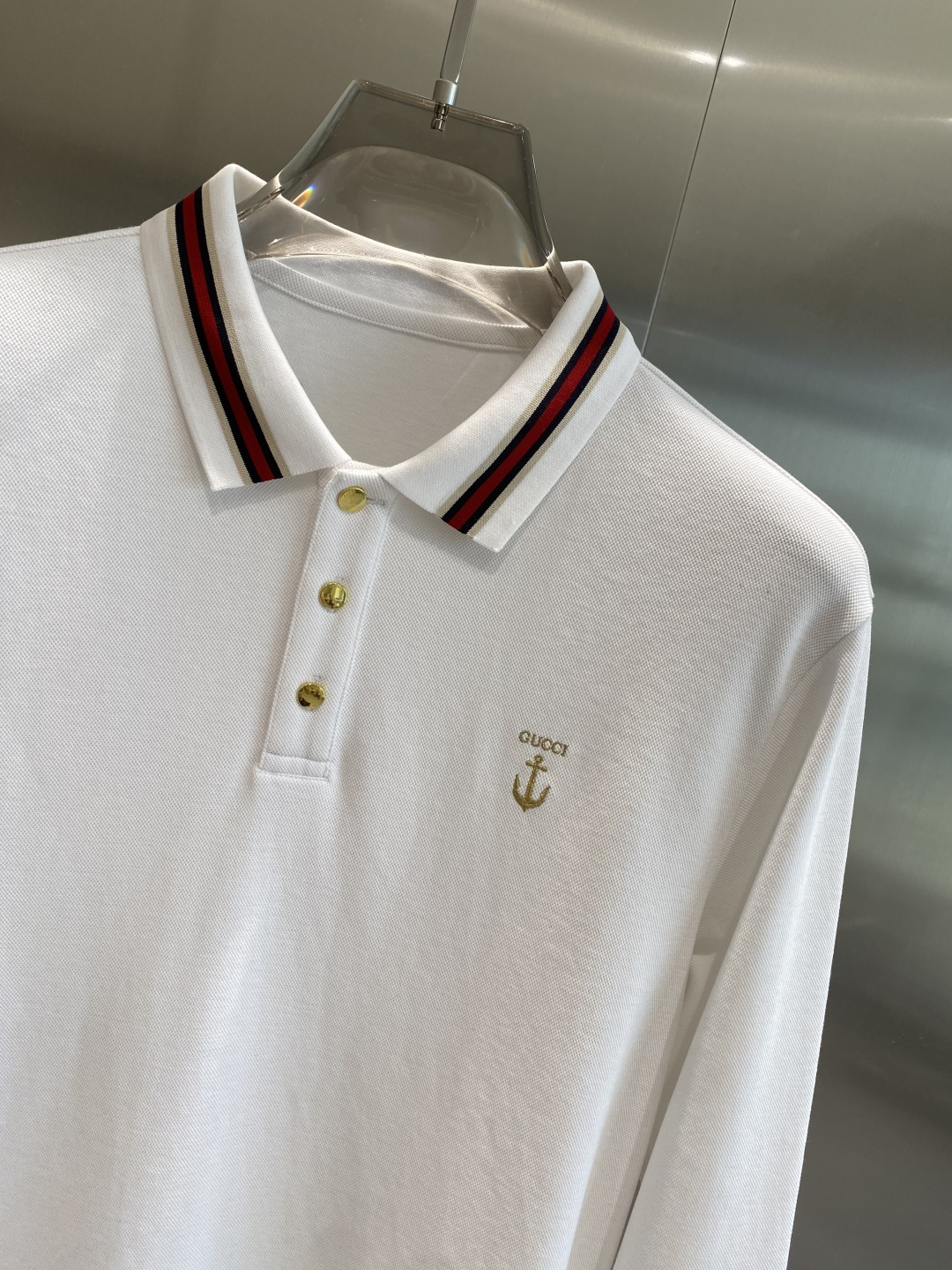 《𝙉𝙚𝙬🖤🤍古家》2025男士商务休闲纯色翻领长袖POLO衫#客供进口100%珠地棉面料，甄选上等长绒棉