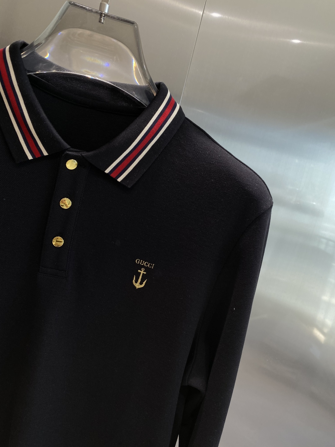 《𝙉𝙚𝙬🖤🤍古家》2025男士商务休闲纯色翻领长袖POLO衫#客供进口100%珠地棉面料，甄选上等长绒棉