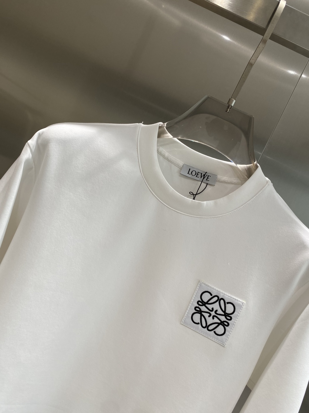 《𝙉𝙚𝙬🤍🖤罗家》25秋冬新品空气层 圆领卫衣，正面品牌标识设计，创意重释品牌标志性设计，采用400克重