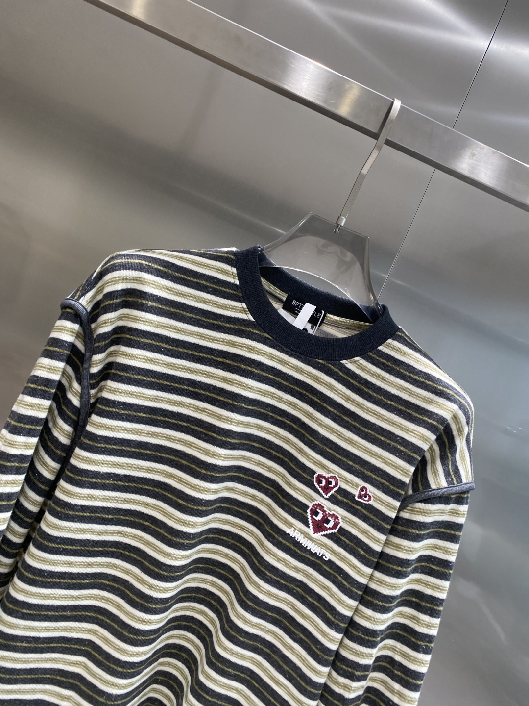 《𝙉𝙚𝙬🤍🖤Play家》2025ss长袖t恤 定制全棉双纱紧密爽滑面料，布面干净，布纹清晰，手感非常细腻