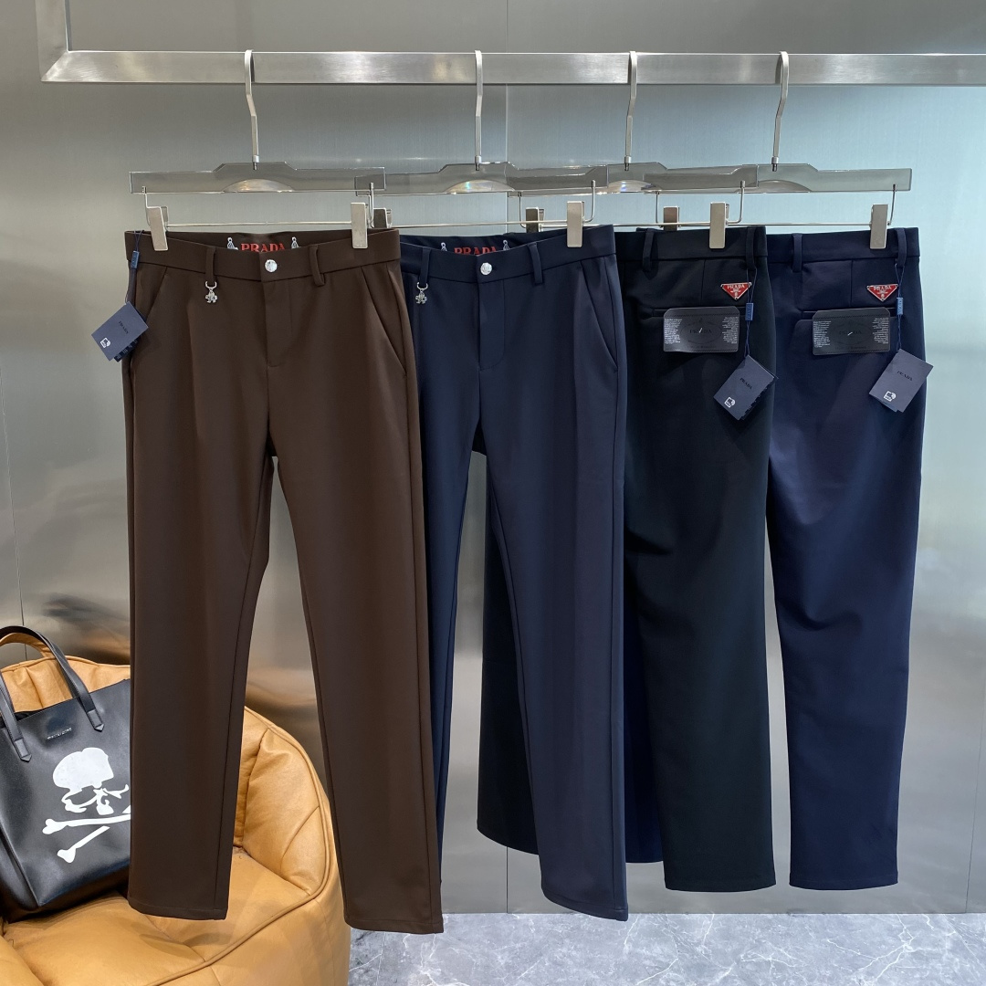 《🌾售后✅ 𝙉𝙚𝙬🤍🖤普家》2025秋冬新品休闲裤西裤，官网同步发售，裤身工艺设计，进口客供辅料、面料定