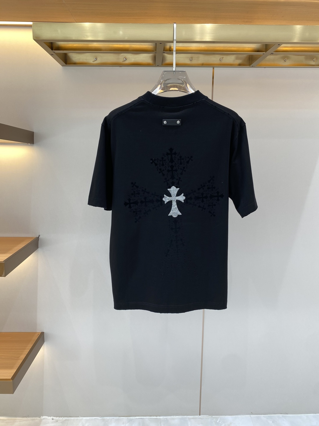 《𝙉𝙚𝙬🖤❤️克家》2026ss新工艺logo高品质纯棉质阔版圆领男士短袖T恤，新季新推系列将标识巧妙融